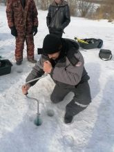 Чемпионат по зимней рыбной ловле среди членов профсоюза оборотного депо Саянская 2 марта 2024