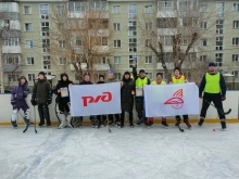 Турнир по хоккею с мячом для членов профсоюза эксплуатационного локомотивного депо Красноярск-Главный 1 февраля 2026