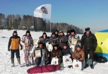 Чемпионат по зимней рыбалке среди членов профсоюза эксплуатационного локомотивного депо Красноярск-Главный 3 марта 2021