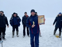 Чемпионат по зимней рыбалке среди членов профсоюза эксплуатационного локомотивного депо Красноярск-Главный 6 марта 2022 