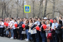 Митинг в КрИЖТ, посвященный 74-й годовщине Победы, 6 мая 2019