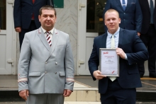 Торжественная линейка в Красноярском институте железнодорожного транспорта 1 сентября 2021