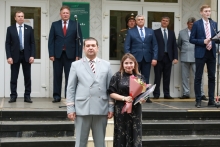 Торжественная линейка в Красноярском институте железнодорожного транспорта 1 сентября 2021
