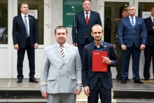 Торжественная линейка в Красноярском институте железнодорожного транспорта 1 сентября 2021