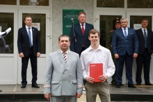 Торжественная линейка в Красноярском институте железнодорожного транспорта 1 сентября 2021