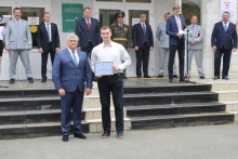 Торжественная линейка в Красноярском институте железнодорожного транспорта 1 сентября 2021